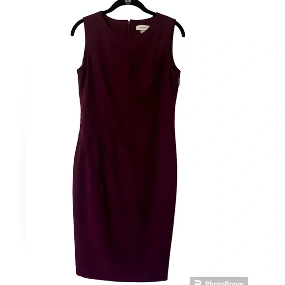 slim fit dress slacks Wine Printed High Low Dress main image 1